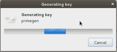 A Secure Key Pair is Randomly Generated